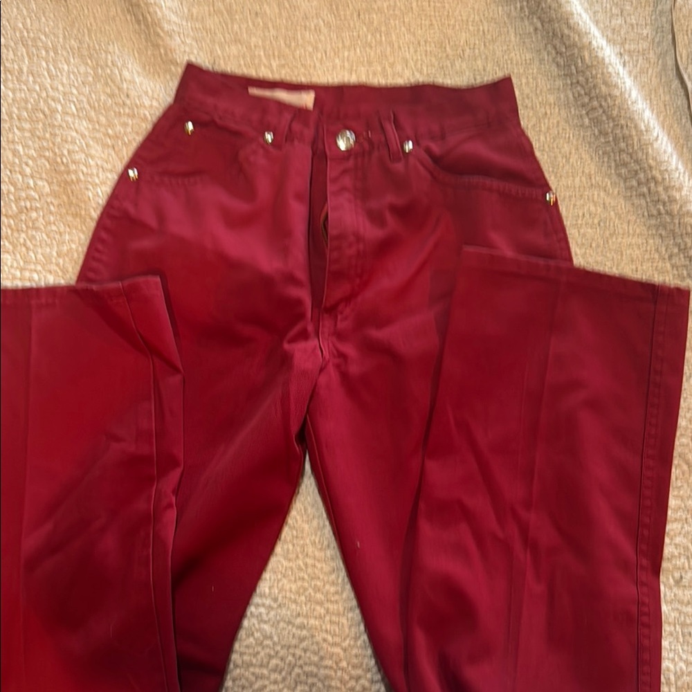 Vintage red jeans